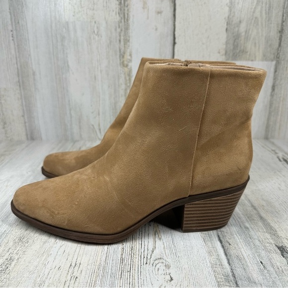 BP Shoes - New BP Wallis Western Toe Block Heel Beige Bootie #116